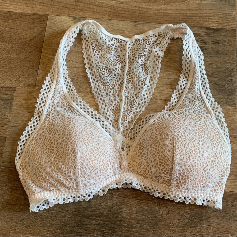 VS Dream Angels Crochet Coconut Lace Padded Bralette
